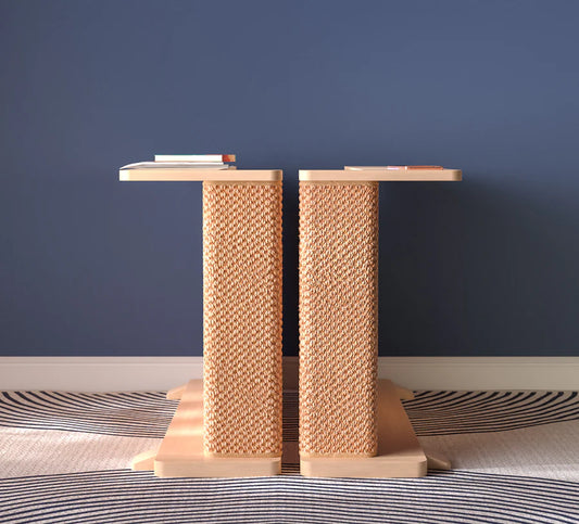 Cat-e-Corner™ – Table d’angle élégante & grattoir pour chats